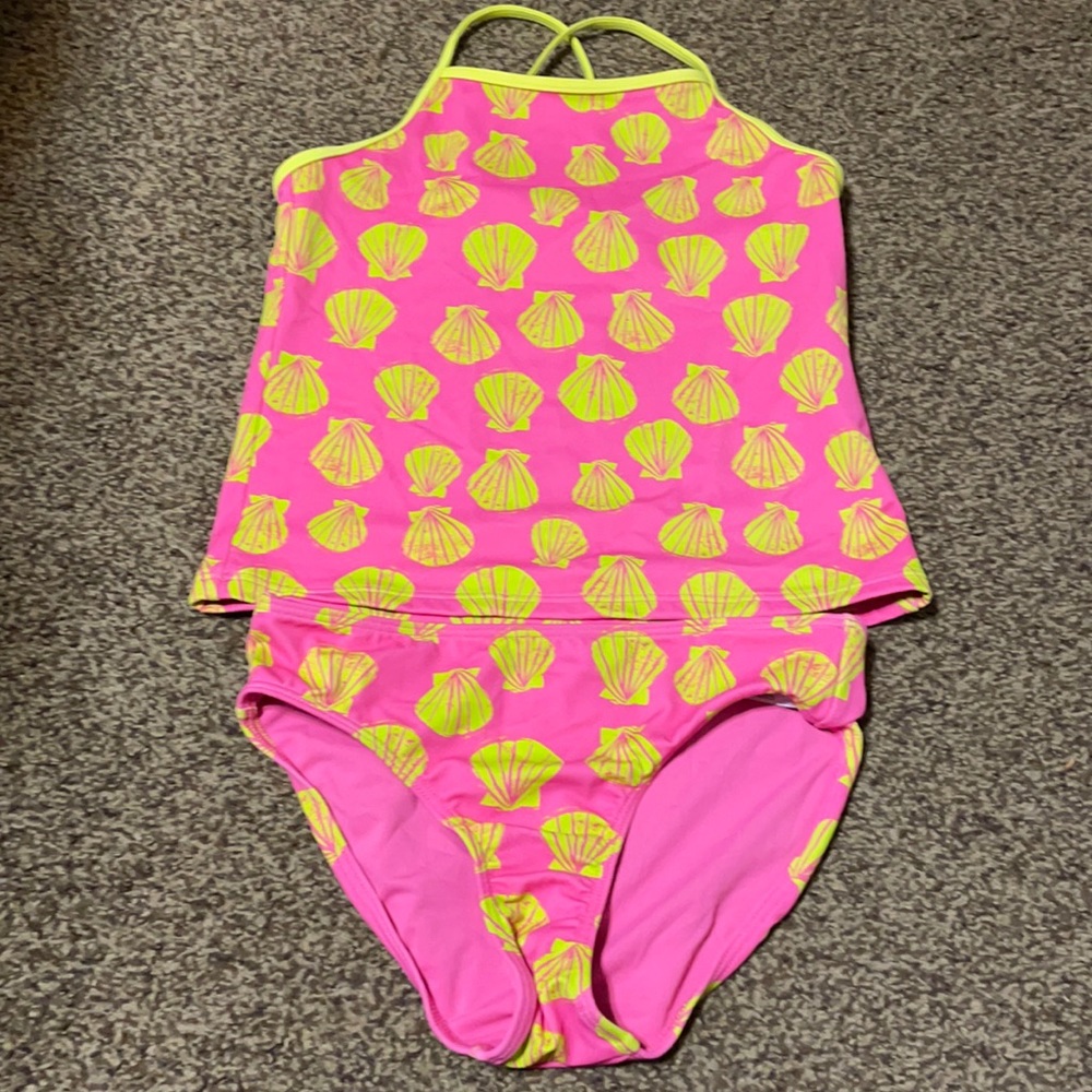 Spotted zebra girls swimsuit set